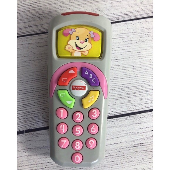 Fisher Price Laugh & Learn Sis Pink Remote - Picture 1 of 5